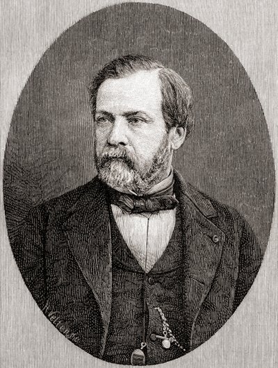 Louis Pasteur, from The Century Illustrated Monthly Magazine, published 1884 by H. Velten